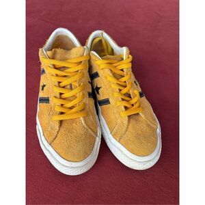 Converse Men's Yellow One Star Academy Pro Suede Lace Up Sneakers Size 7.5